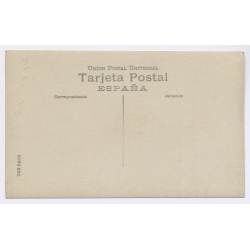 Spain: Castello D'Ampurias Comtes Empuries Sarcophagus Medieval Tomb Relief (Vintage RPPC 1910s)