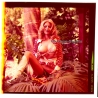 Erotic Study: Pretty Semi Nude Blonde Woman Outdoors / Pin-Up (Vintage Diapositive KORENJAK 1970s/1980s)