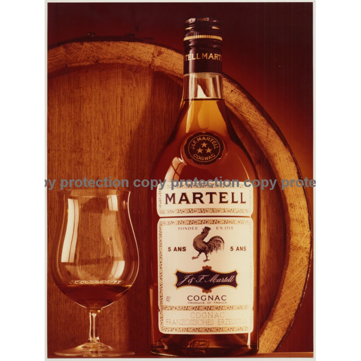 Martell Cognac - 5 Ans (Vintage Advertisement Photo Master 1970s Large)