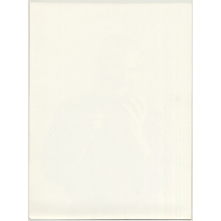 Bearded Man Rolls Cigarette / Red Rock Tabak (Vintage Photo Master 1980s Large)