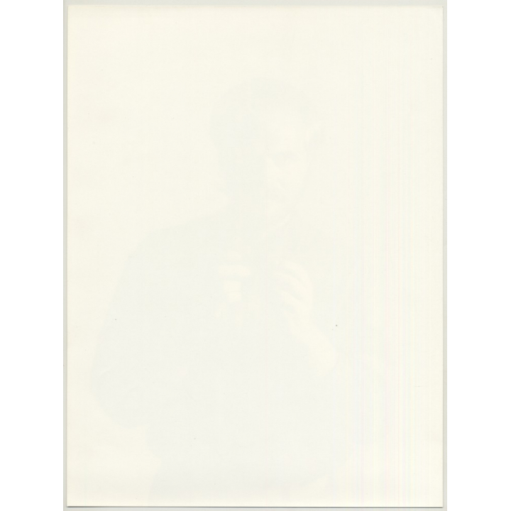 Bearded Man Rolls Cigarette *2 / Red Rock Tabak (Vintage Photo Master 1980s Large)