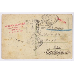 Italy: Napoli Polena Traditional Costume / Arturo Mondovi Mantova - Posted To Palma (Vintage PC 1915)
