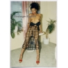 Erotic Study: Slim Black Nude With Great Body*1 / Fetish Dress (Vintage Photo Germany ~1990s)