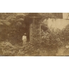 Australia: Tamborine Mountain Water Wheel Sawmill / Piggott Foto (Vintage Albumen Print ~1890s)