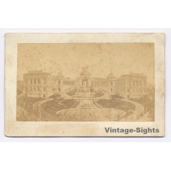 Marseille France: Palais Longchamp (Vintage Albumen Print Cabinet Card ~1870s/1880s)