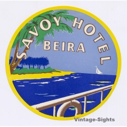 Beira / Mozambique: Savoy Hotel (Vintage Luggage Label ~1930s/1940s)