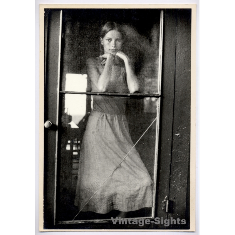 David Hamilton: Paper Doll / Ilford Ilfomar Large Format (Vintage Photo On Cardboard 1976)