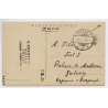 Poznan / Poland: Marsz Focha Street Tram - Posted To Miguel Vila Mallorca (Vintage RPPC 1934)