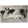 Studio Biederer 12 / Paris: Couple On Floor / Boudoir - Risqué (Vintage RPPC ~1920s)