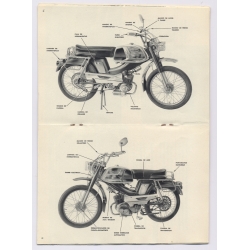 Ciclomotor Mobylette GAC Manual De Entrenemiento Engrase Y Funcionamente (Vintage Manual 1977)