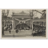 Ventimiglia / Italy: Mercato Dei Fiori Flower Market Crowd Vintage Car (Vintage RPPC ~1920s/1930s)