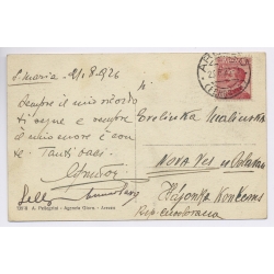 Arrezo / Italy: Canto De Bacci Corso Vittorie Emanuele Street Shops To Czechia (Vintage PC 1926)