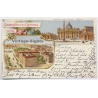 Rome / Italy: Roma Grand Hotel Quirinal Basilica San Pietro Vatican (Vintage PC Litho 1907)