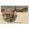 San Remo / Italy: Velten Karlsruhe Art Nouveau Canal (Vintage PC Litho 1898)