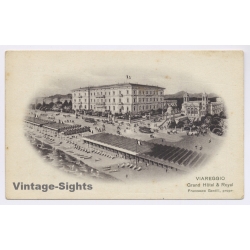 Viareggio / Italy: Grand Hotel Royal Beach Promenade (Vintage PC 1910s)