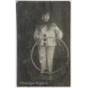 Rul-Lán Fotografia / Mallorca: Studio Portrait Child Pierrot Costume (Vintage RPPC 1910s/1920s)