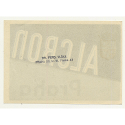 Hotel Alcron - Praha / Czech Republic (Vintage Luggage Label) Prag Prague