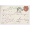 Italy: Asti Spumante Wine Advertising Cavallino Caprino Waterfall Lugano (Vintage PC 1907)