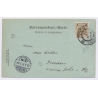 Trieste / Italy: Harbor Moonlight Palazzo Carciotti Sailing Ships (Vintage PC 1897)