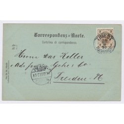 Trieste / Italy: Tergesteo Borsa Vecchia Moonlight Stengel & CO (Vintage PC 1897)