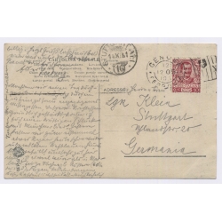 Genvoa / Italy: Batteria San Benigno Coastal Battery Firing - Posted To Stuttgart (Vintage RPPC 1910)