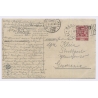 Genvoa / Italy: Batteria San Benigno Coastal Battery Firing - Posted To Stuttgart (Vintage RPPC 1910)