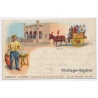 Palermo / Sicily: Advertising Daneu & Co Street Vendor Cart Chiesa (Vintage PC Litho 189?)