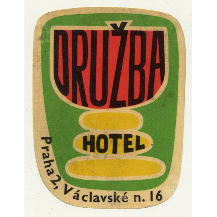 Hotel Savoy - Esplanade / Czech Republic (Vintage Luggage Label) Prag Prague
