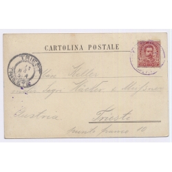 Palermo / Sicily: Advertising Daneu & Co Street Vendor Cart Chiesa (Vintage PC Litho 189?)