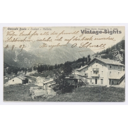 Ceresale Reale / Italy: Piedmont Alps Scalari Vallata - To Reutlingen (Vintage PC Litho 1907)