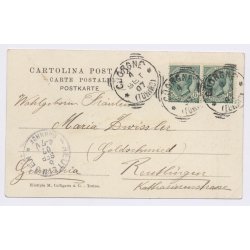 Ceresale Reale / Italy: Piedmont Alps Scalari Vallata - To Reutlingen (Vintage PC Litho 1907)