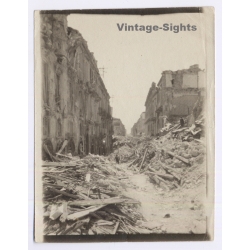 Messina / Italy: Earthquake Via Cardines Destruction Ruins (Vintage Photo 1908)