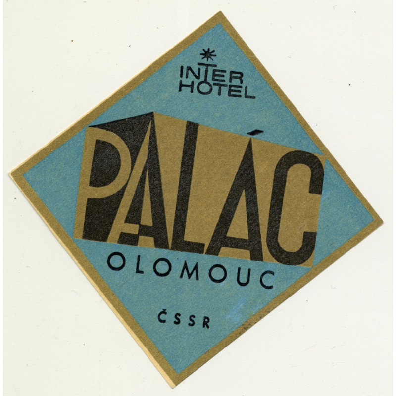 Hotel Grand - Caslav / Czech Republic (Vintage Luggage Label)