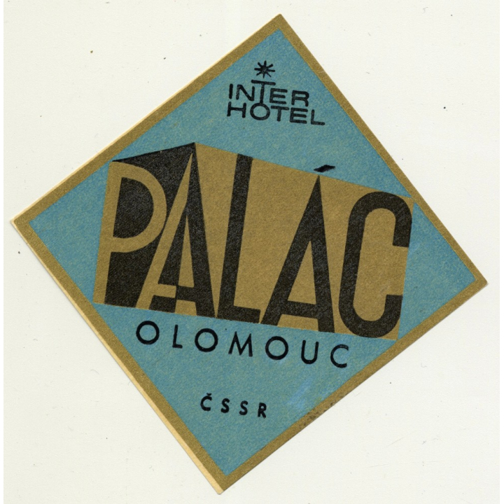 Hotel Grand - Caslav / Czech Republic (Vintage Luggage Label)