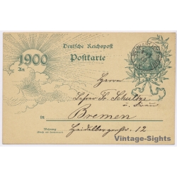 Germany 1900 Jahrhundertfeier 31 Dec 1899 Neuharlingersiel To Bremen (Vintage Postal Stationery)