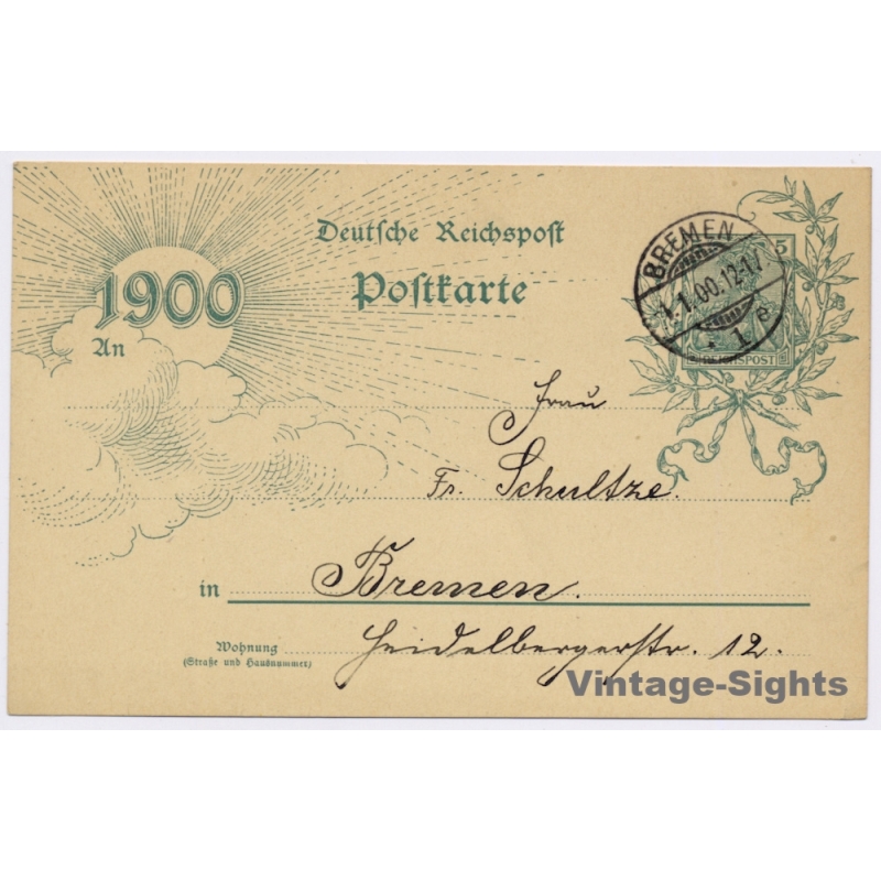 Germany 1900 Jahrhundertfeier Heinrich Heine Quote (Vintage Postal Stationery)
