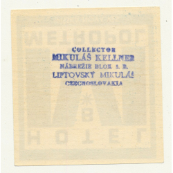 Hotel B Metropol - Spisska Nova Ves / Slovakia (Vintage Luggage Label)