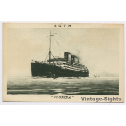 S.G.T.M. Florida French Ocean Liner Steamship (Vintage PC 1920s)
