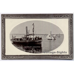 Bunbury Yachting / Australia: Steamer Sailsboats Regatta (Vintage PC 1920s)
