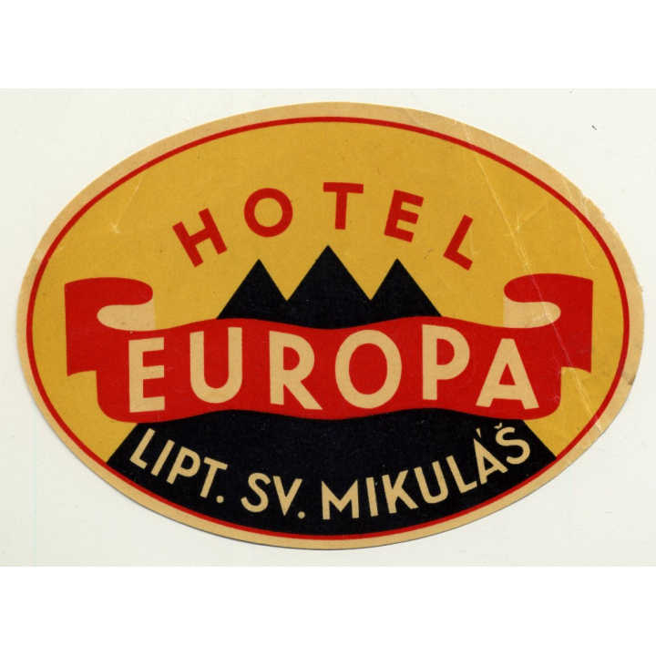 Hotel Narodny Dom - Banska Bystrica / Slovakia (Vintage Luggage Label)