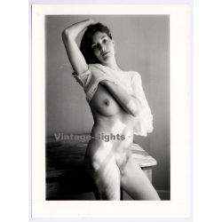 Jerri Bram (1942-2020): Nude Study Of Natural Brunette Female (Vintage Photo ~1970s/1980s)