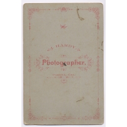 J. Hardy - Pomona / California: Elegant Young Man Portrait (Vintage Cabinet Card Photo ~1890s/1900s)