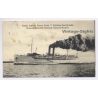 Konung Gustaf V Svenska Railway Ferry Trelleborg Sassnitz (Vintage PC 1914)