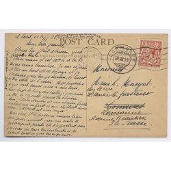 Union Castle Line: Llanstephan Castle Steamship / To London (Vintage PC 1932)