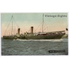 Ostende: La Malle Paddle Steamer WWI Feldpost 54th Reserve Division (Vintage PC 1915)
