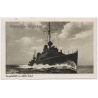 WWII: German Kriegsmarine Torpedo Boat Kiel KLM Approved (Vintage PC 1944)