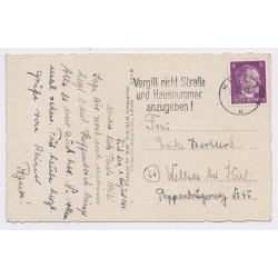 WWII: German Kriegsmarine Torpedo Boat Kiel KLM Approved (Vintage PC 1944)