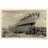 Rendsburg / Germany: Shipyard Launch Coastal Motorship Julin - Photo Lerbs (Vintage RPPC 1950s)