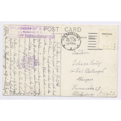 Cunard Line RMS Andania Postmark Hamburg Hotel Schlesischer Hof (Vintage PC 1926)
