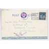 SS Leviathan United States Lines Folding Postcard Dinner Menu Onboard Correspondance (Vintage PC 1930)